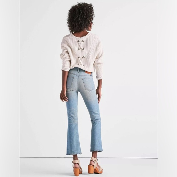 Lucky Brand Bridgette High Rise Cropped Mini Boot Jean in light wash Sz 6/28 - Picture 2 of 11